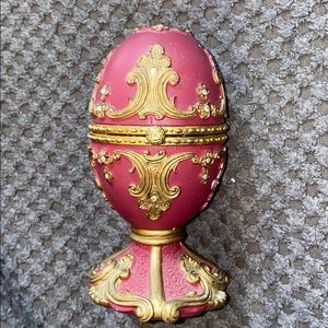 Faberge egg jewelry holder